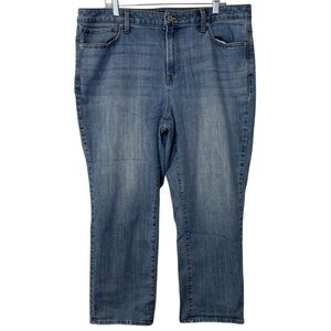 Talbots Modern Ankle Jean womens size 18W denim crop ankle jeans casual trendy